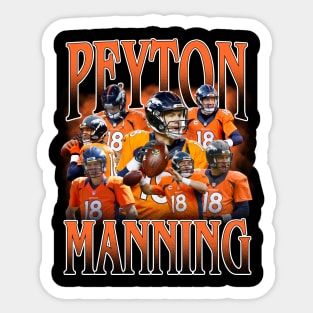 VINTAGE FOOTBALL PEYTON MANNING BOOTLEG Sticker